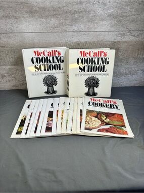 Vintage McCall's Cooking School Binders & Cookery Booklet Lot 1980s
